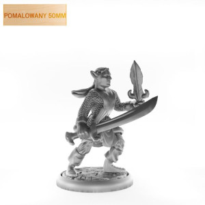 Figurka Rpg - Seria Humanoidy - Elficki Strażnik - Pomalowany 50 Mm