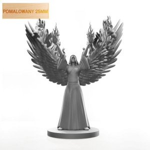 Figurka Rpg - Seria Humanoidy - Zaklinacz Ognia - Pomalowany 25 Mm