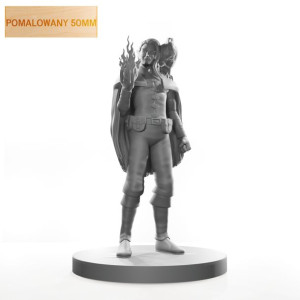 Figurka Rpg - Seria Humanoidy - Zaklinacz Z Sokołem - Pomalowany 50 Mm