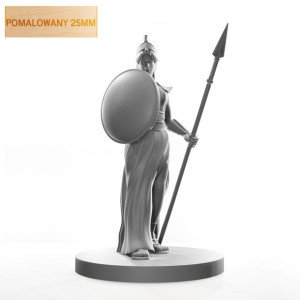 Figurka Rpg - Seria Humanoidy - Grecka Wojowniczka - Pomalowany 25 Mm