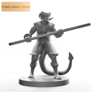 Figurka Rpg - Seria Humanoidy - Rogaty Mnich - Pomalowany 50 Mm