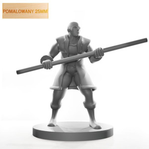Figurka Rpg - Seria Humanoidy - Pierwsza Misja Mnicha - Pomalowany 25 Mm