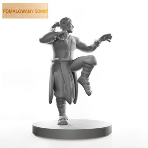 Figurka Rpg - Seria Humanoidy -Trenujący Mnich - Pomalowany 50 Mm