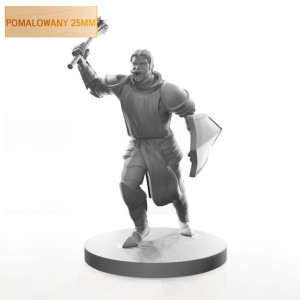 Figurka Rpg - Seria Humanoidy - Kapłan - Pomalowany 25 Mm