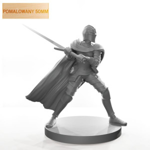Figurka Rpg - Seria Humanoidy - Dumna Rycerz - Pomalowany 50 Mm