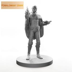 Figurka Rpg - Seria Humanoidy - Czarodziej Ognia - Pomalowany 25 Mm
