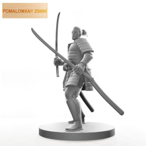 Figurka Rpg - Seria Humanoidy - Samuraj - Pomalowany 25 Mm
