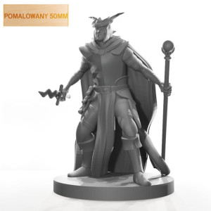 Figurka Rpg - Seria Humanoidy - Dziki Czarownik - Pomalowany 50 Mm