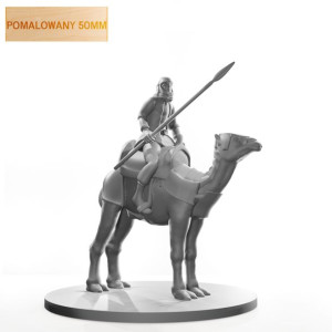 Figurka Rpg - Seria Humanoidy - Wojownik Na Wielbłądzie - Pomalowany 50 Mm