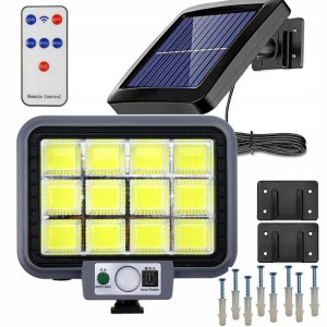 Lampa Solarna 144 LED COB czujnik ruch PILOT MOCNA