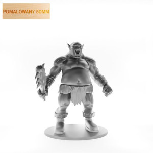 Figurka Rpg - Seria Potwory - Wojowniczy Ogr B - Pomalowany 50 Mm