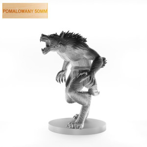 Figurka Rpg - Seria Potwory - Wilkołak - Pomalowany 50 Mm