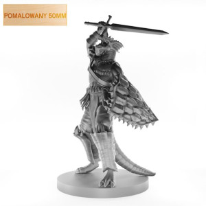 Figurka Rpg - Seria Potwory -  Niebieski Półsmok - Pomalowany 50 Mm