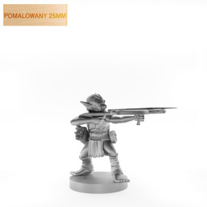 Figurka Rpg - Seria Potwory - Goblin Strzelec B - Pomalowany 25 Mm