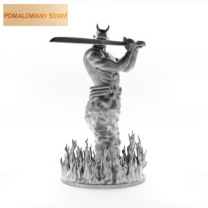 Figurka Rpg - Seria Potwory - Dżinn B - Pomalowany  50 Mm