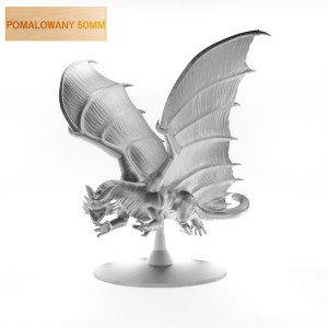 Figurka Rpg - Seria Potwory - Smok Metaliczny Miedziany B Pomalowany 50 Mm