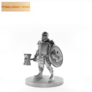 Figurka Rpg - Seria Potwory - Ożywiona Krasnoludzka Zbroja Pomalowany 50 Mm