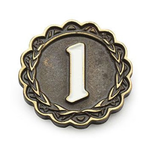 Uniwersalna Złota "1" Metalowa Moneta 1 Szt