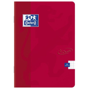 Oxford Touch Zeszyty A4/32k Kratka Z Marginesem Multicolor - Czerwony