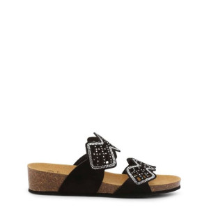Klapki marki Scholl model CAMILLA-F27823 kolor Czarny. Obuwie Damskie. Sezo