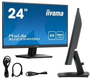 Monitor iiyama XU2494HSU-B2 24" HD, VA, 4ms, 75Hz, HDMI, DP, USB HUB