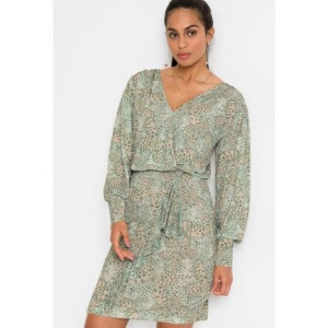 Bonprix Bonprix Elastyczna Luźna Krótka Sukienka W Motyle Mini 32-34 914268