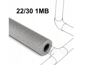 Otulina na rurę szara 22/30 1MB
