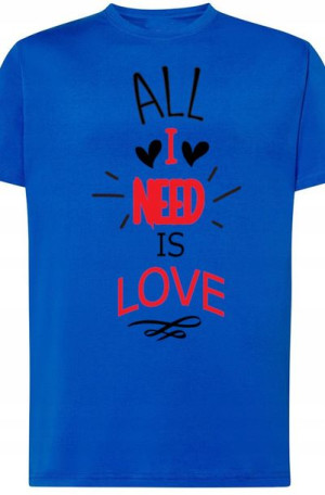 All I Need Is Love T-Shirt Walentynki r.3XL