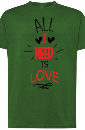 All I Need Is Love T-Shirt Walentynki r.4XL