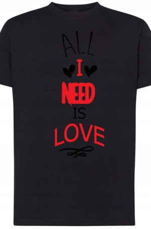 All I Need Is Love T-Shirt Walentynki r.XXL