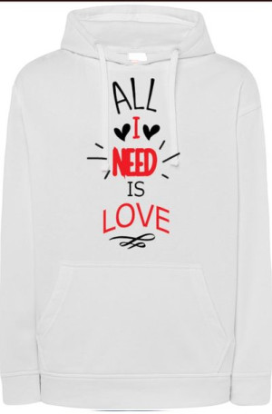 All I Need Is Love Walentynki Bluza r.M