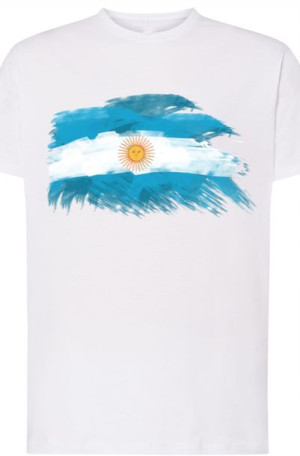 Argentyna Męski Modny T-Shirt Naduk Rozm.4XL