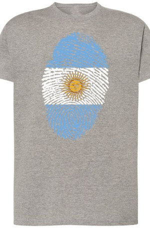 Argentyna Męski T-Shirt Odcisk Palca Rozm.4XL