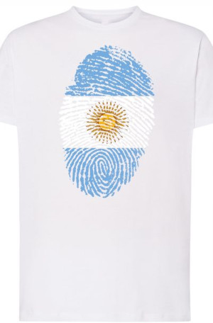 Argentyna Męski T-Shirt Odcisk Palca Rozm.4XL