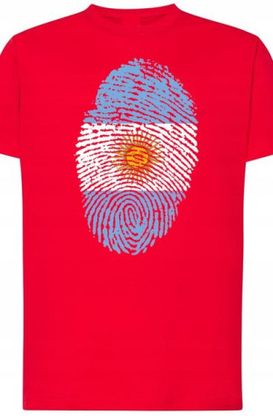 Argentyna Męski T-Shirt Odcisk Palca Rozm.5XL