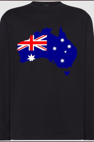 Australia Flaga Męski Longsleeve Modny Rozm.M