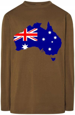 Australia Flaga Męski Longsleeve Modny Rozm.XS
