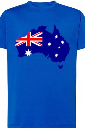 Australia Flaga Męski Modny T-shirt Nadruk R.3XL