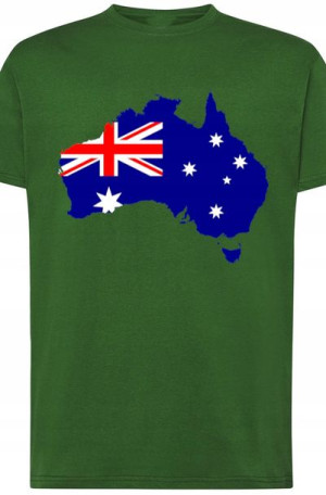 Australia Flaga Męski Modny T-shirt Nadruk R.S