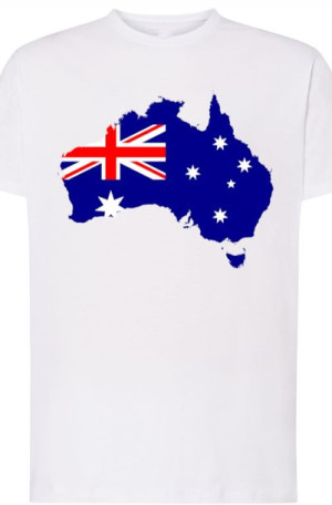 Australia Flaga Męski Modny T-shirt Nadruk R.S