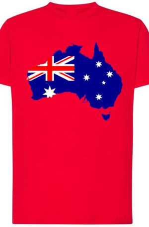 Australia Flaga Męski Modny T-shirt Nadruk R.XL