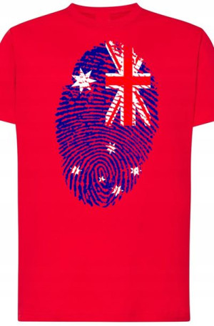 Australia Flaga Odcisk Nadruk T-Shirt Męski R.L