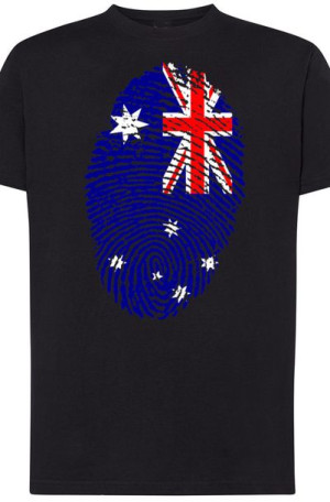 Australia Flaga Odcisk Nadruk T-Shirt Męski R.XS