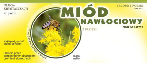 Paczka etykiet na miód nawłociowy  (100szt) - wzór E1113