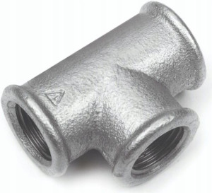 Zawiercie Trójnik Nakrętny Ocynk 1 1/2x1 1/4x1 1/2