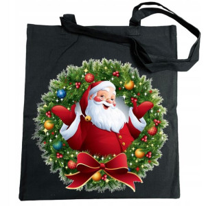 Mikołaj Świąteczny T-Shirt Torba Zakupowa