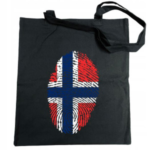 Norwegia Flaga Odcisk Torba Zakupowa