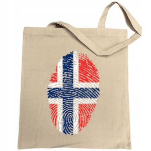 Norwegia Flaga Odcisk Torba Zakupowa