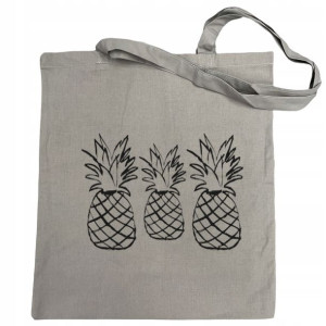 Torba na zakupy fajny nadruk ANANAS