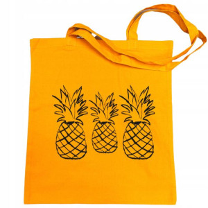Torba na zakupy fajny nadruk ANANAS